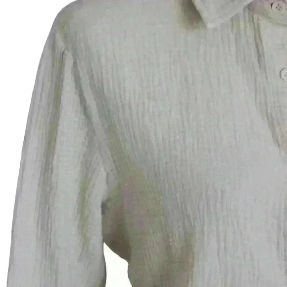 Muslin Cotton Soft Shirt Beige Color - Picture 2 of 2